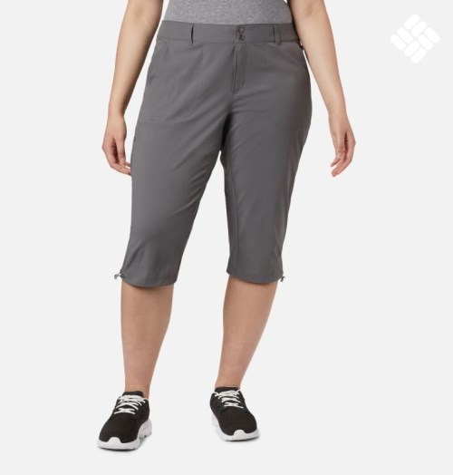 Women's Columbia Saturday Trail II Knee Pants Grey | Plus Size CA-B1086